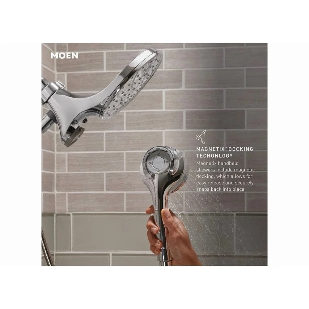 Moen Engage Magnetix Shower Head with Handheld Sprayer Chrome Finish